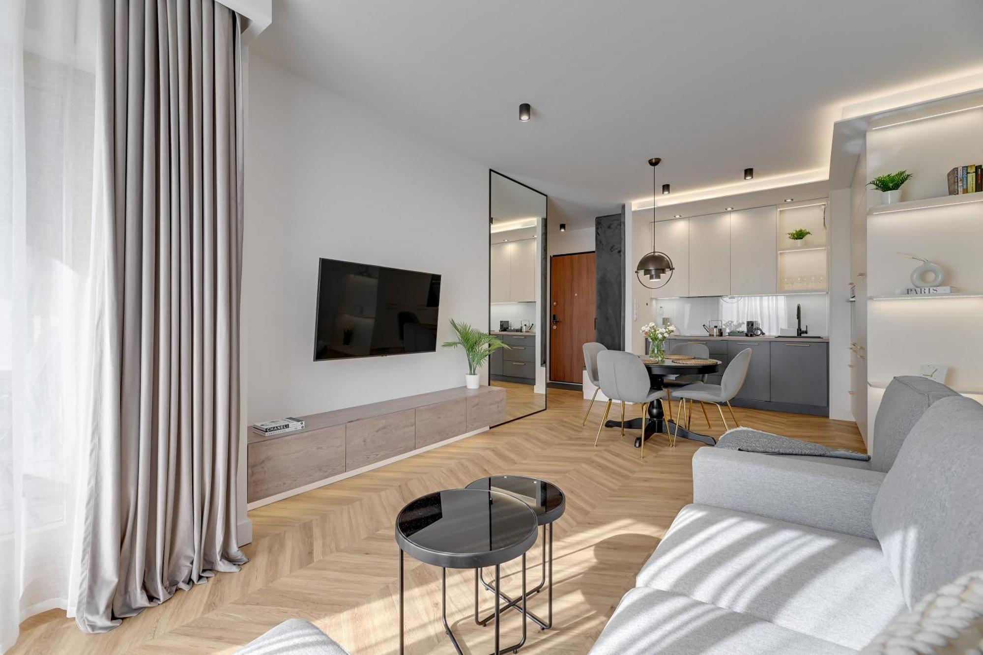 Nadmotlawie Estate Gym, Sauna & Parking By Downtown Apartments غدانسك الغرفة الصورة